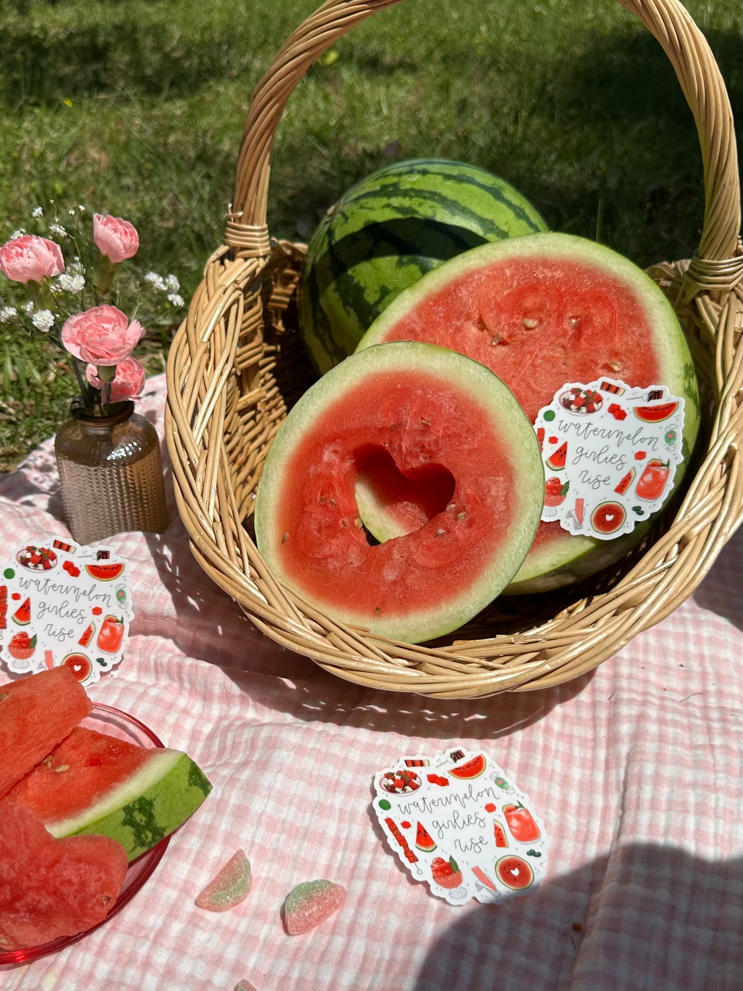 Watermelon Girlies Rise Sticker