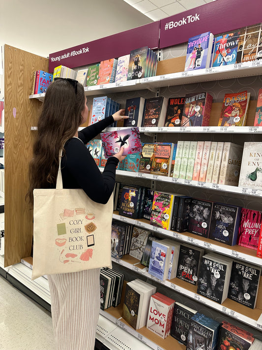 Cozy Girl Book Club Tote