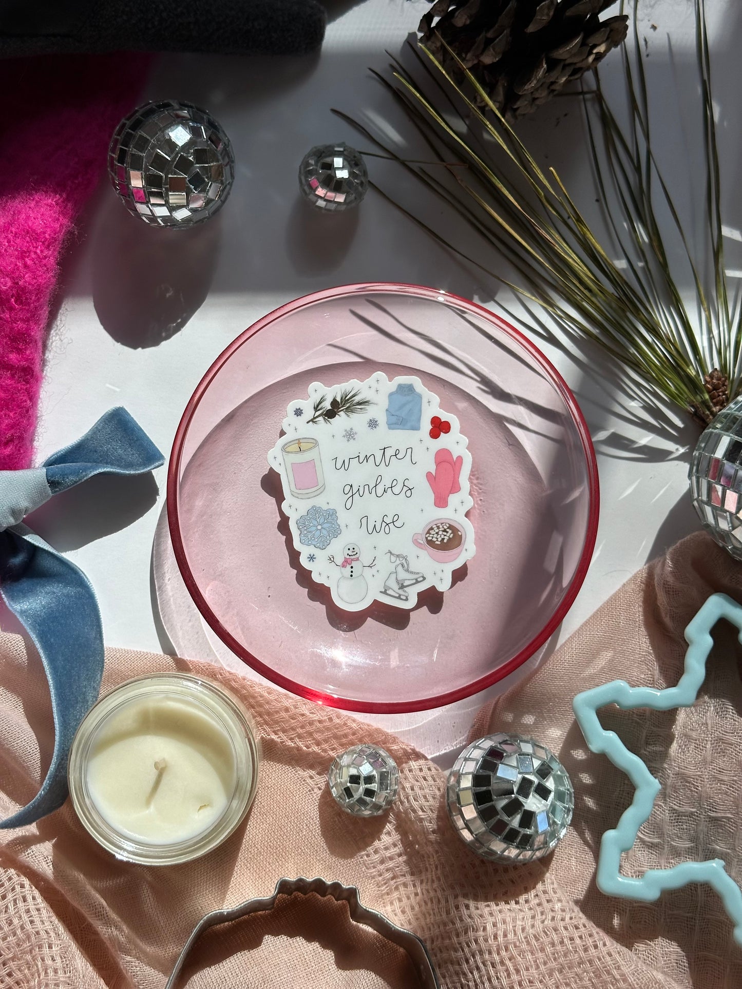 Winter Girlies Rise Sticker