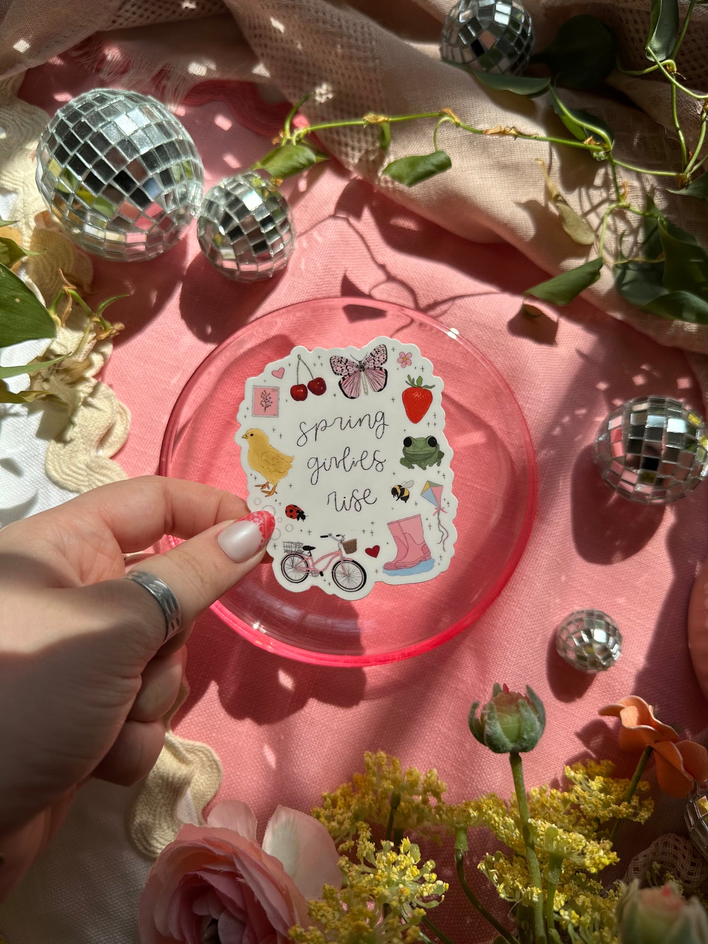 Spring Girlies Rise Sticker