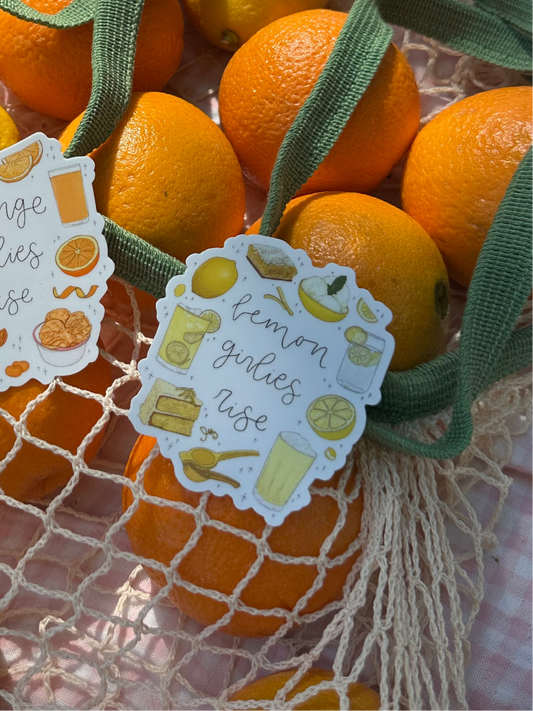 Lemon Girlies Rise Sticker