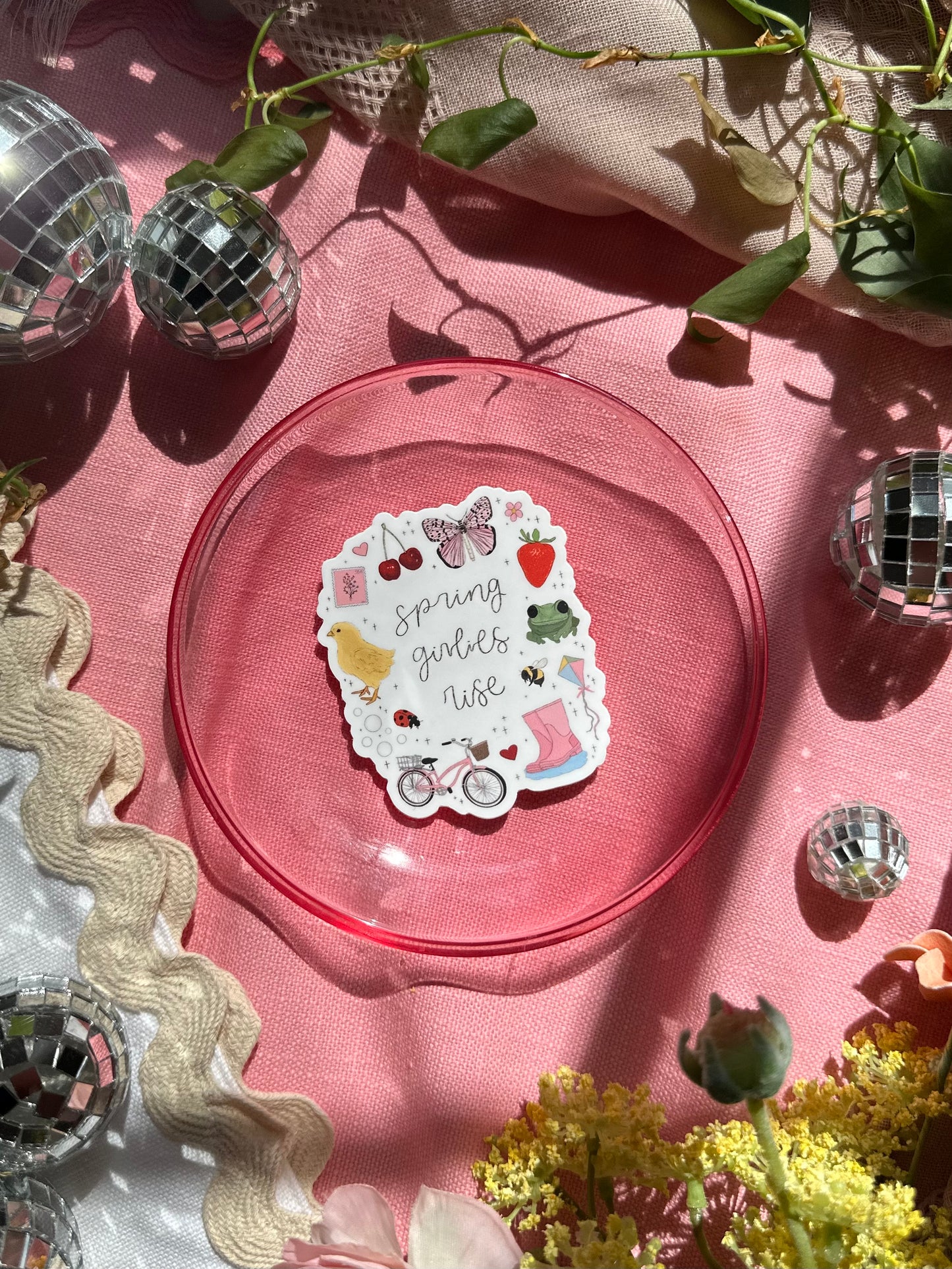 Spring Girlies Rise Sticker