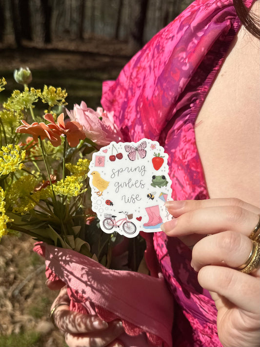 Spring Girlies Rise Sticker