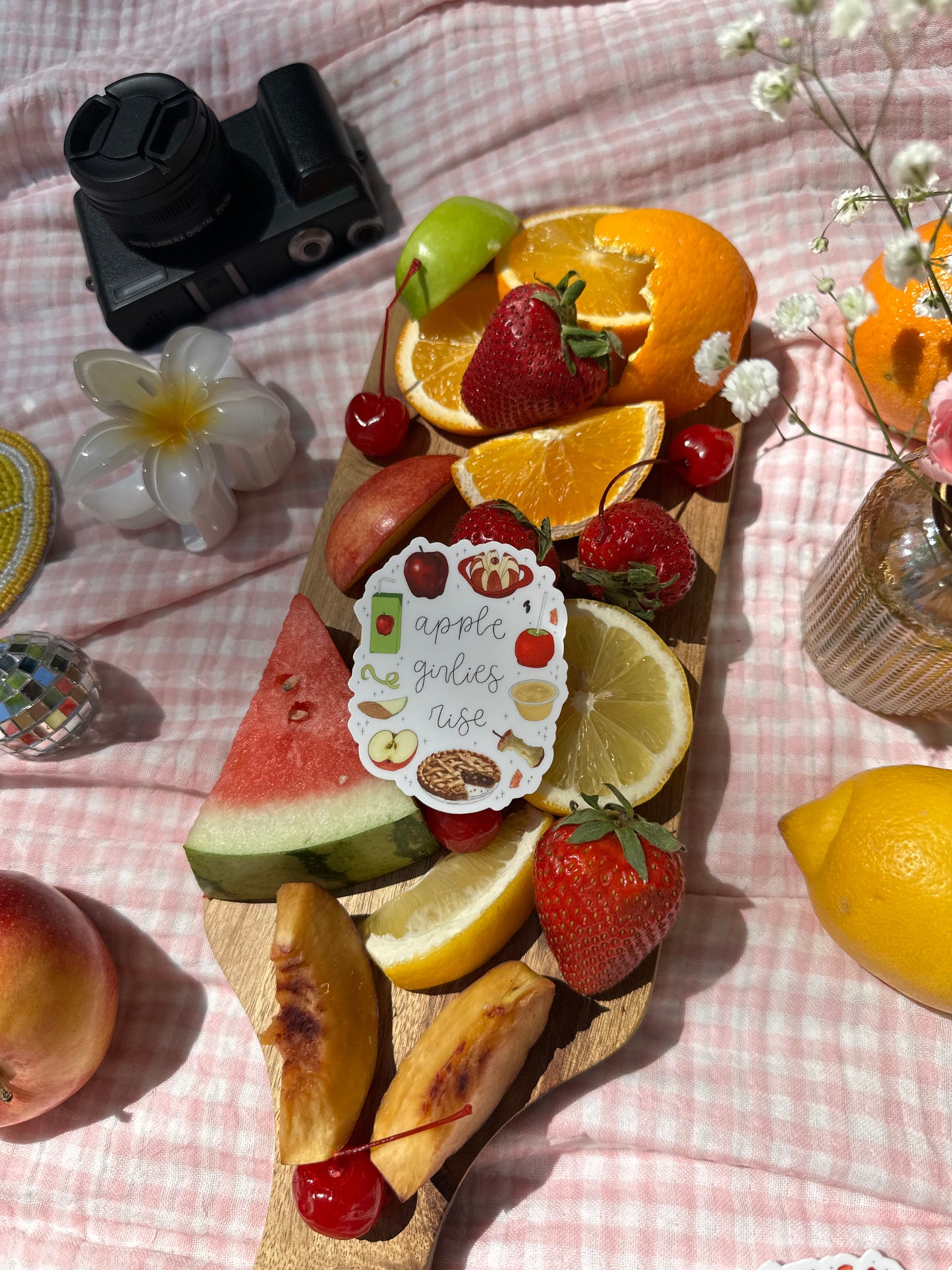 Apple Girlies Rise Sticker