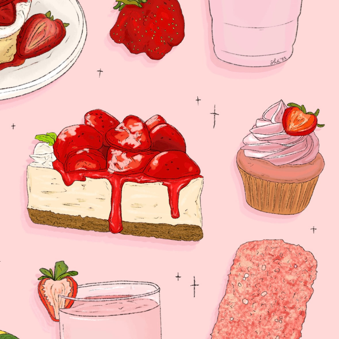 Strawberry Girlies Rise - Phone Wallpaper Tip