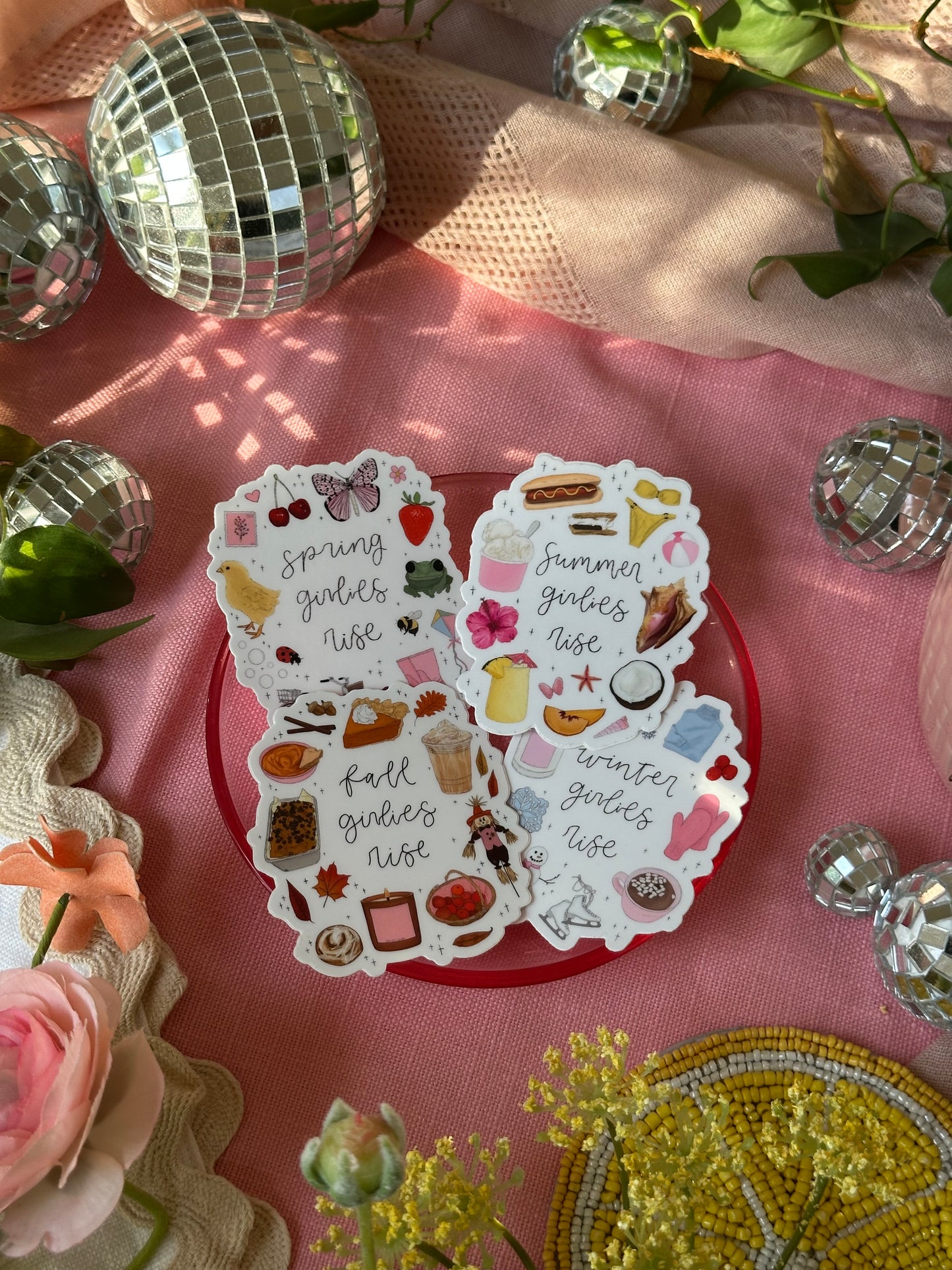 'All The Seasons' Girlies Rise Sticker Pack