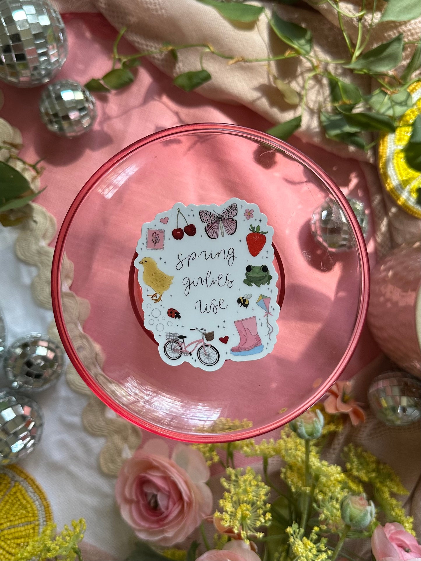 Spring Girlies Rise Sticker