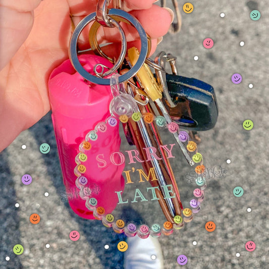 'Sorry I’m Late' Keychain