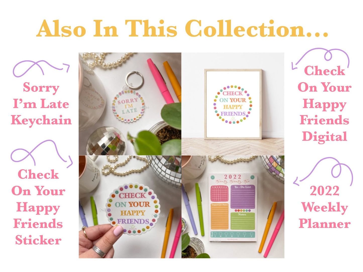 'Sorry I’m Late' Keychain