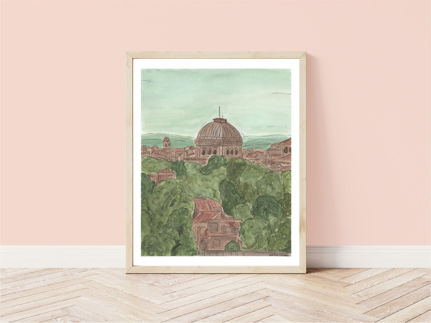 Rome, Italy Watercolor | Digital Download | 8" x 10"