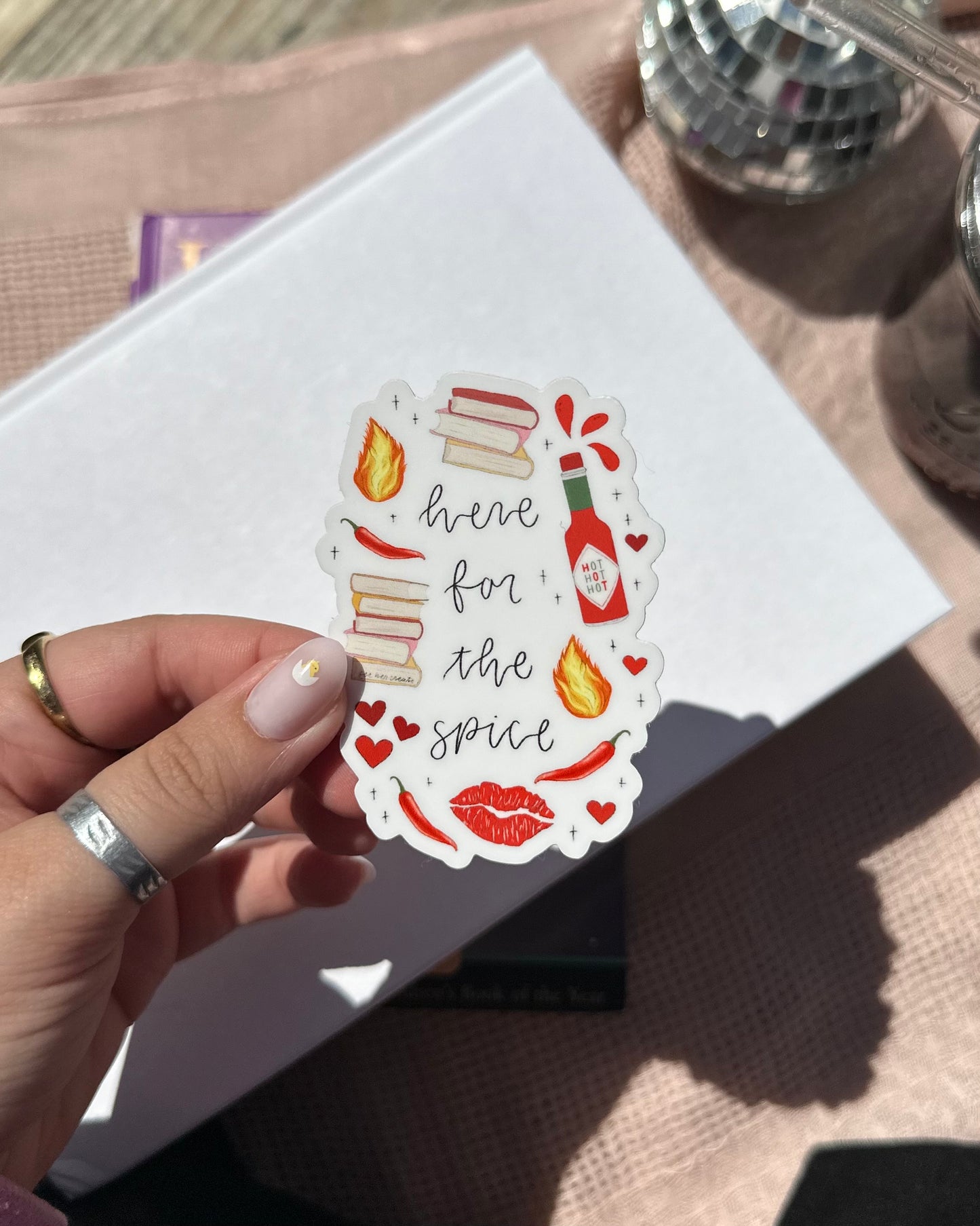 “Here For The Spice” Sticker