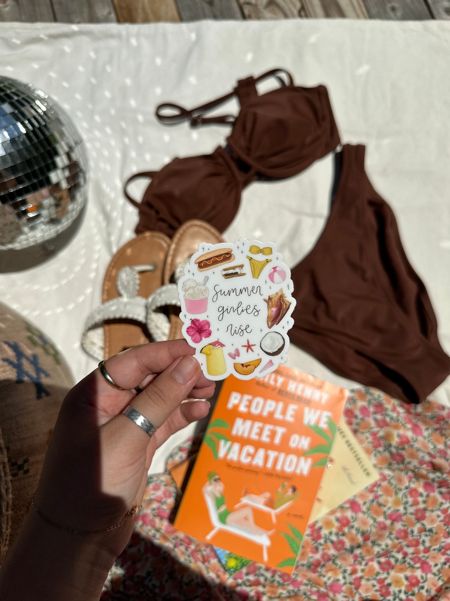 Summer Girlies Rise Sticker