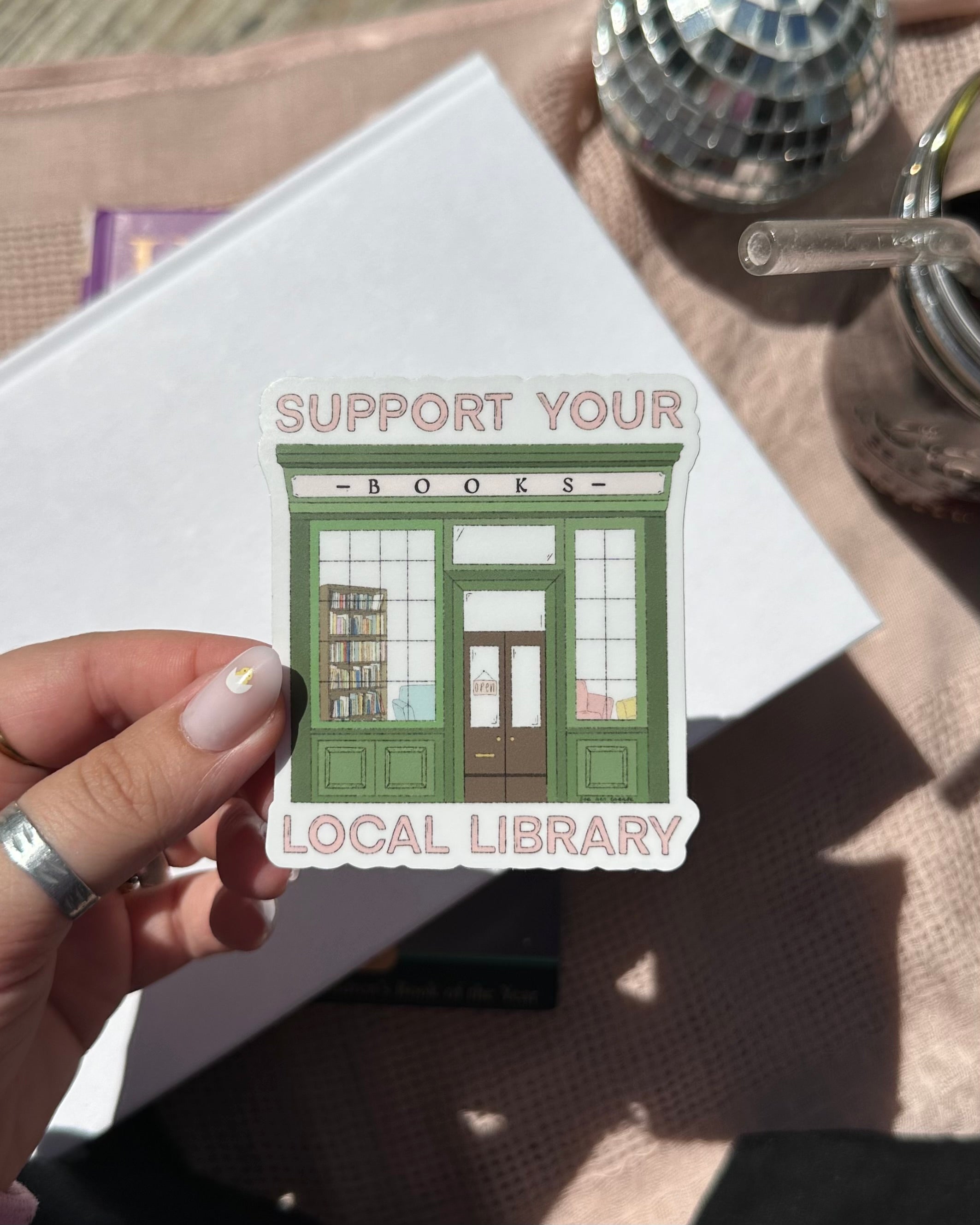 “Support Your Local Library” Sticker – seehercreate