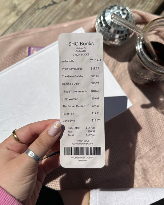 Receipt Bookmark