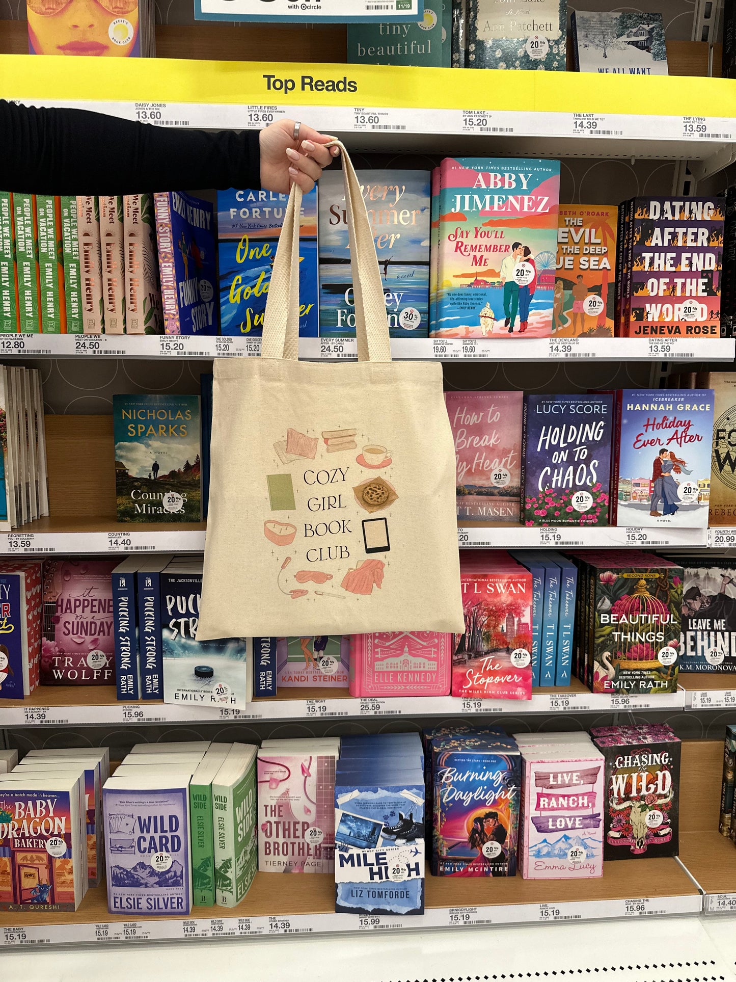 Cozy Girl Book Club Tote