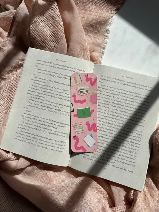 Book Worm Bookmark