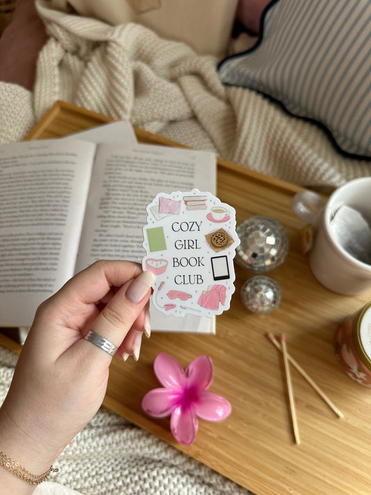 Cozy Girl Book Club Sticker