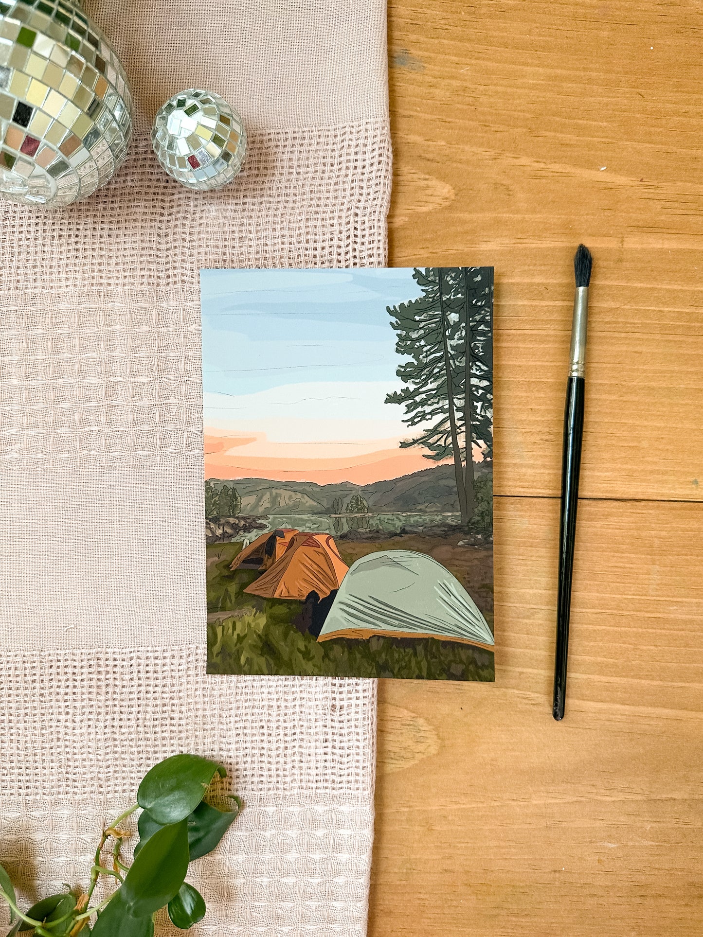 Camping in the Mountains | 5x7 Print