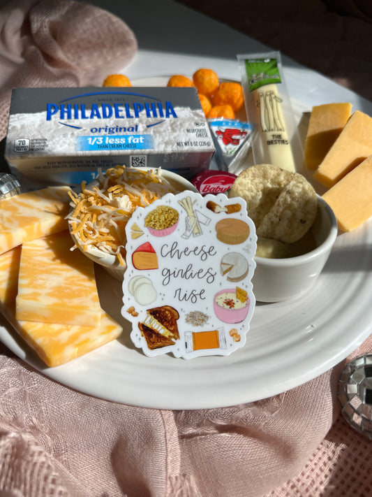 Cheese Girlies Rise Sticker