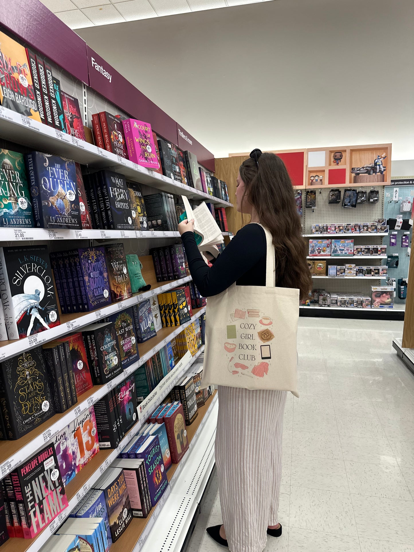 Cozy Girl Book Club Tote