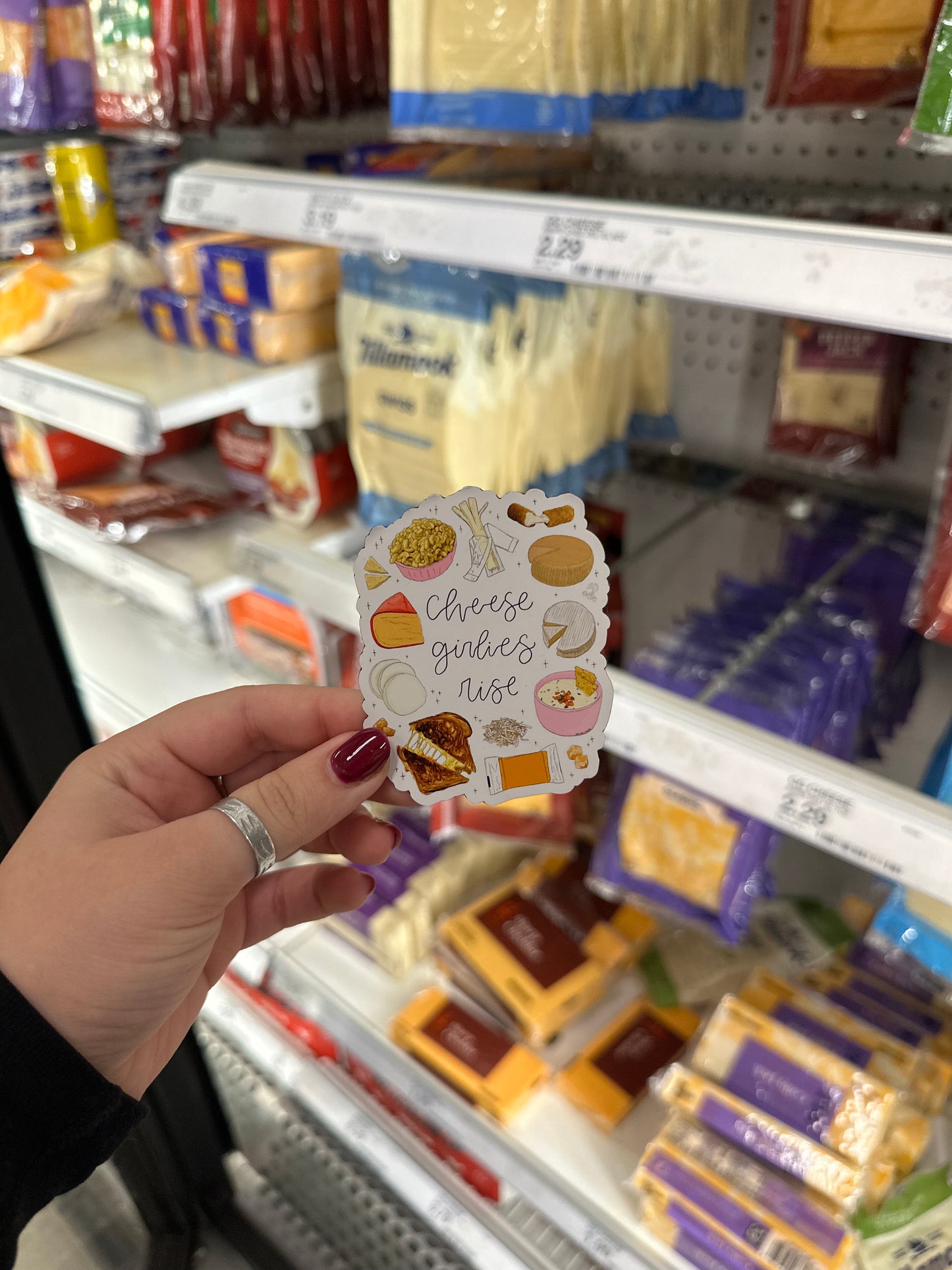 Cheese Girlies Rise Magnet