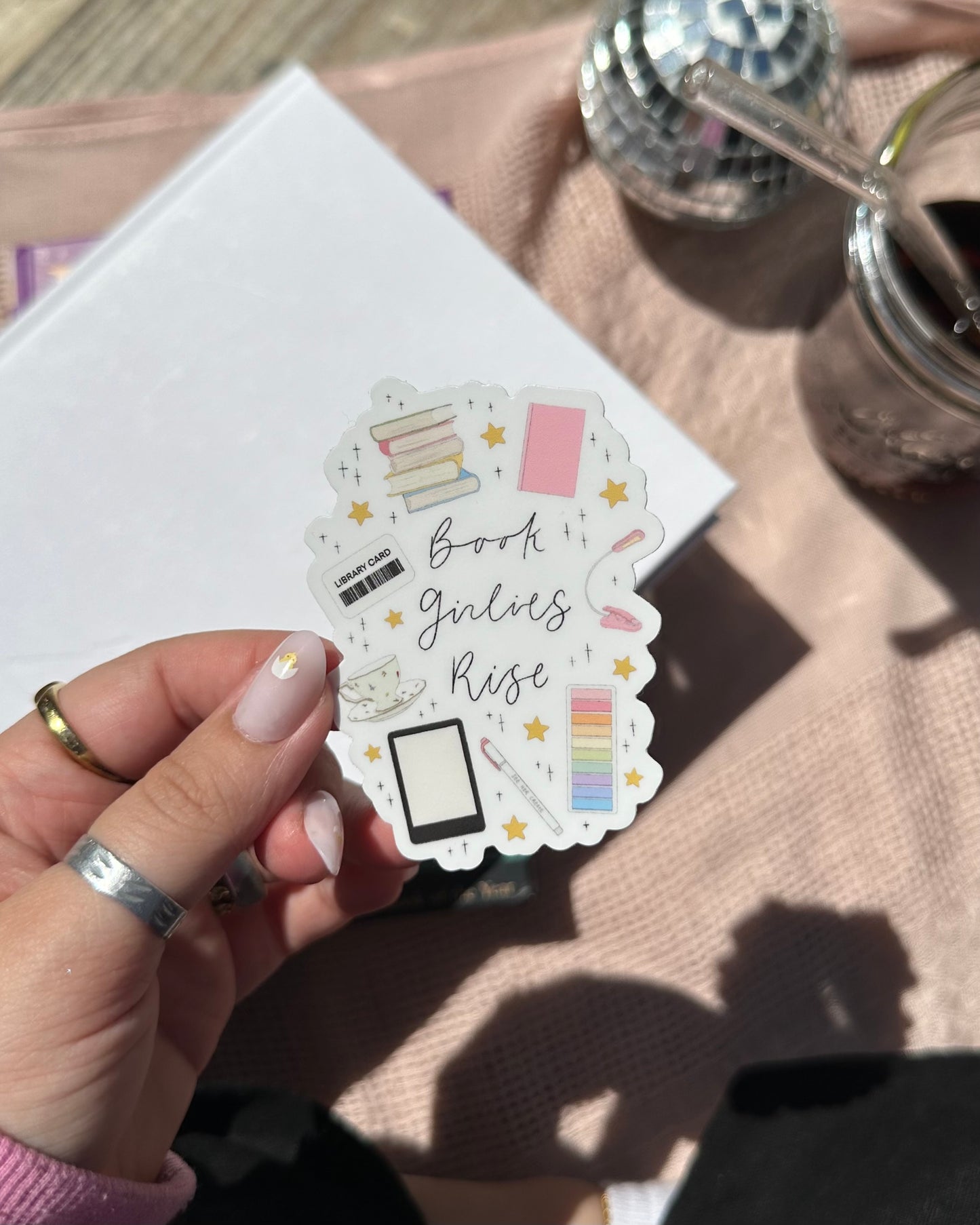 “Book Girlies Rise” Sticker