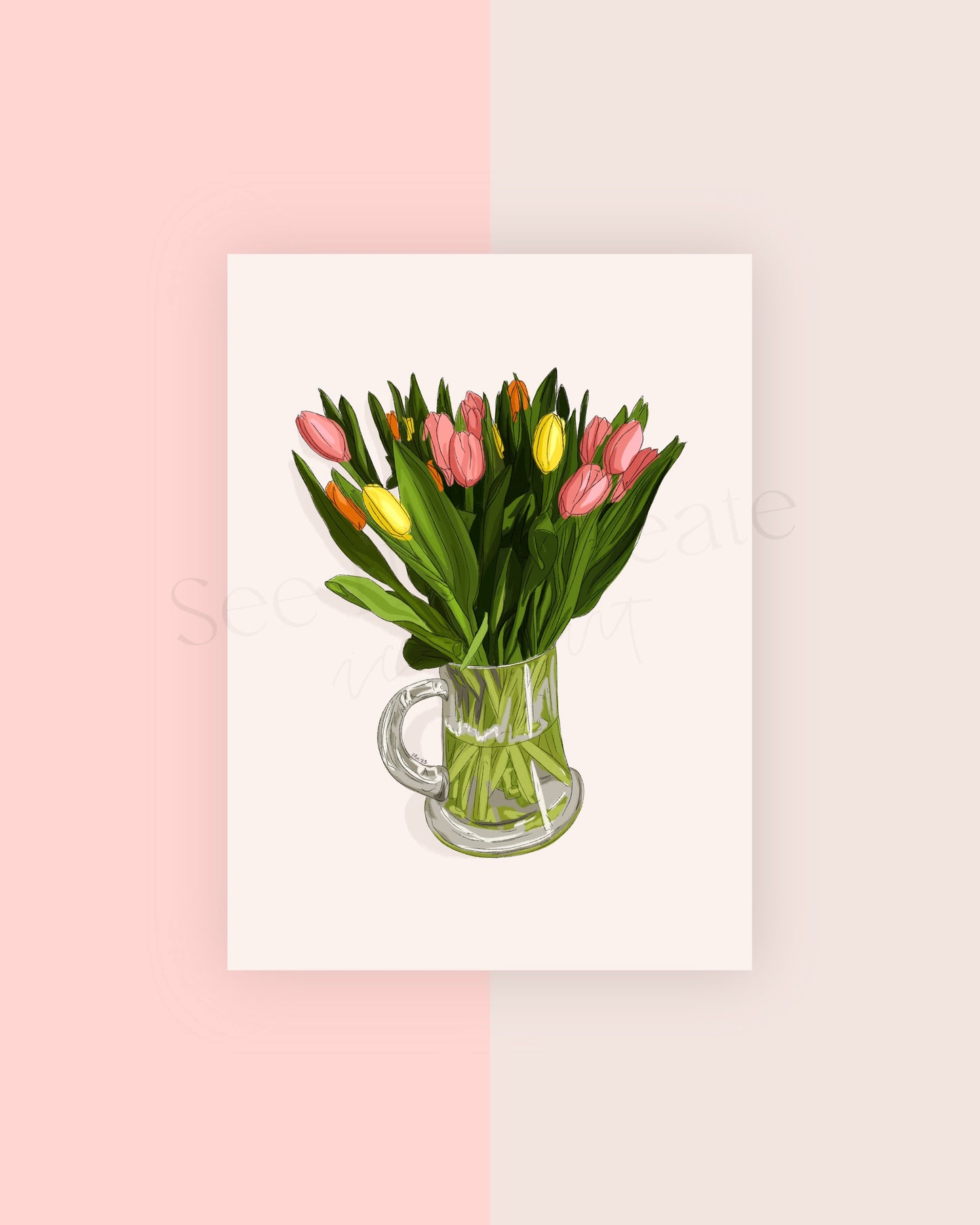 Floral Arrangement A7 Card