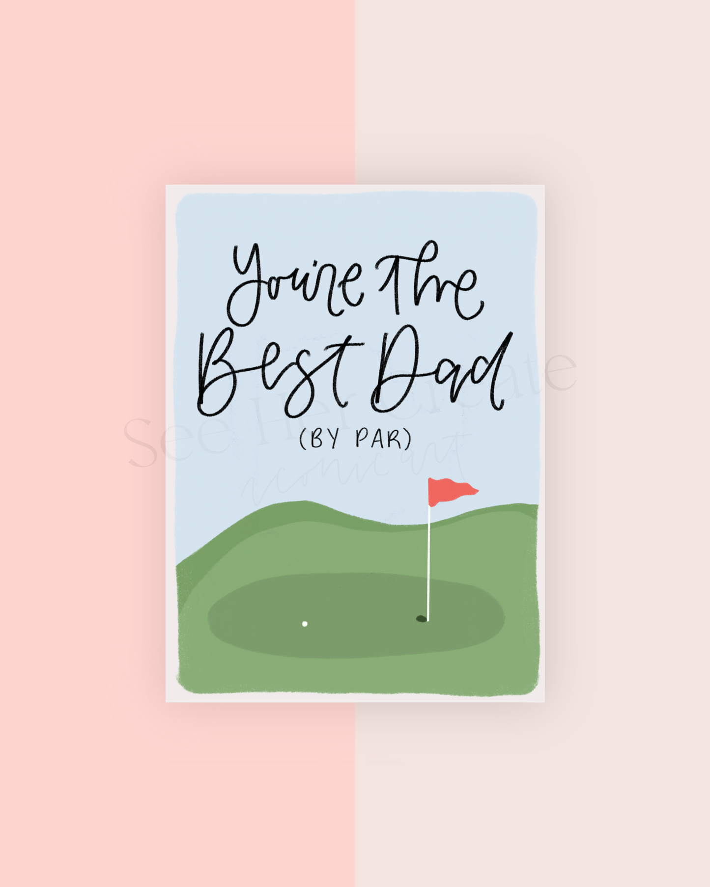 Golf Dad A7 Card