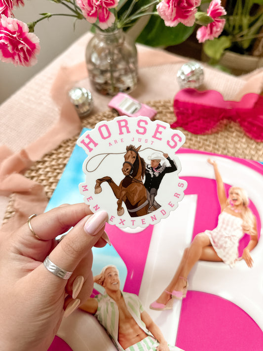 'Horses' Quote Sticker