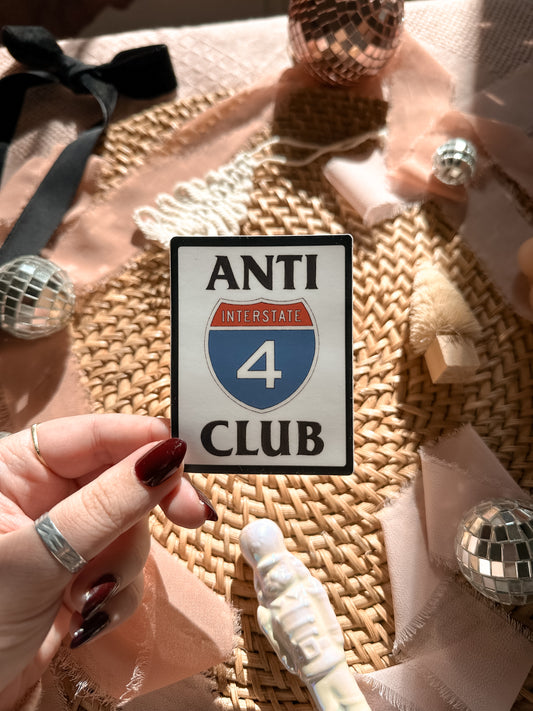 Anti I-4 Club Sticker