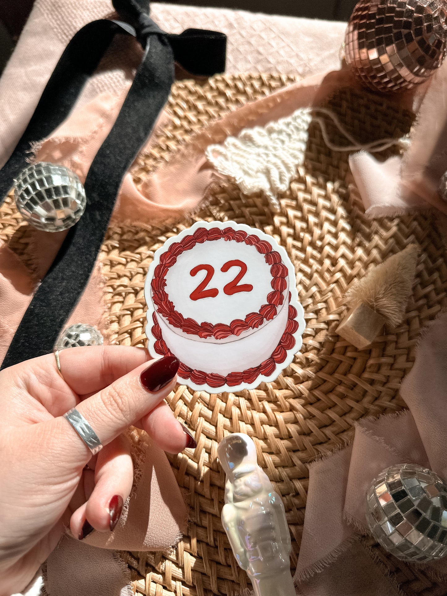 22 Cake Sticker