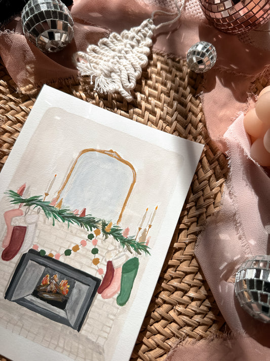 Holiday Mantel | 5x7 Original