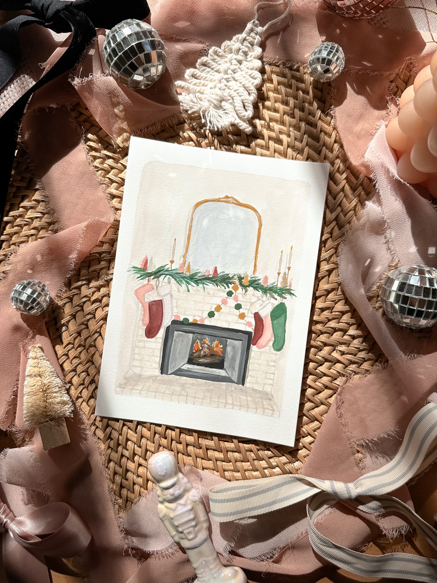 Holiday Mantel | 5x7 Original