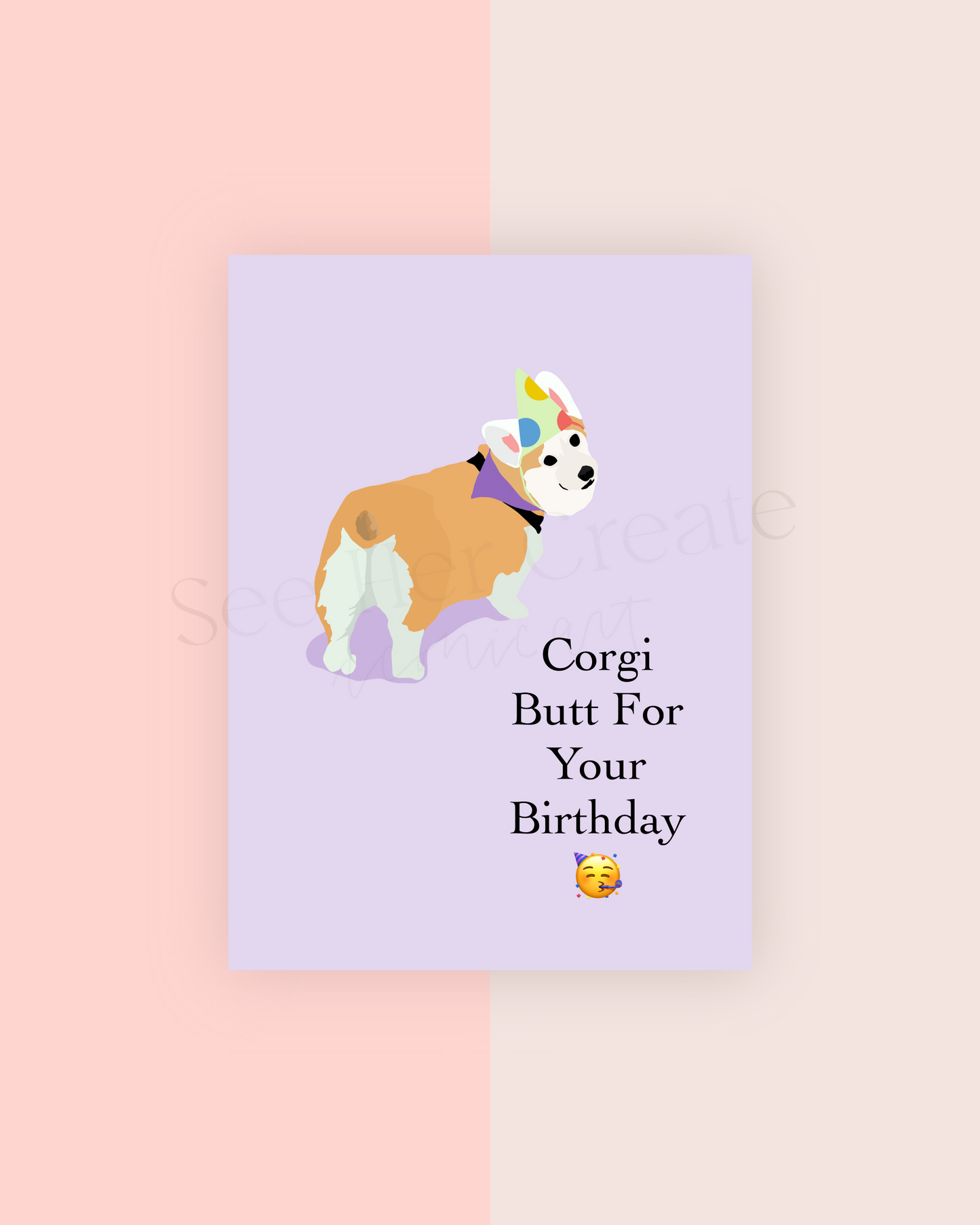 Corgi Butt A7 Card Download