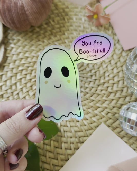 "You are BOO tiful" Holographic Sticker