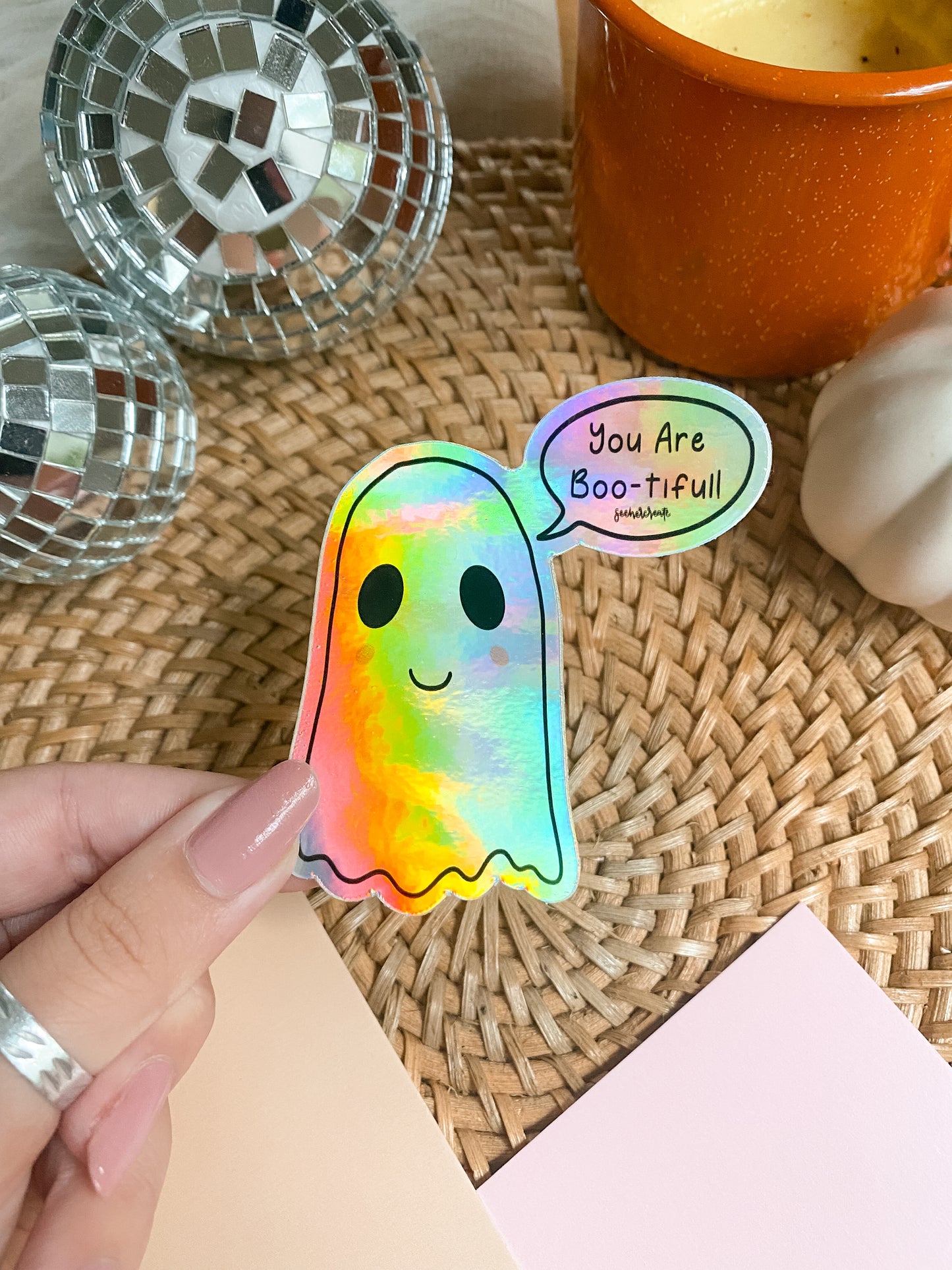 "You are BOO tiful" Holographic Sticker