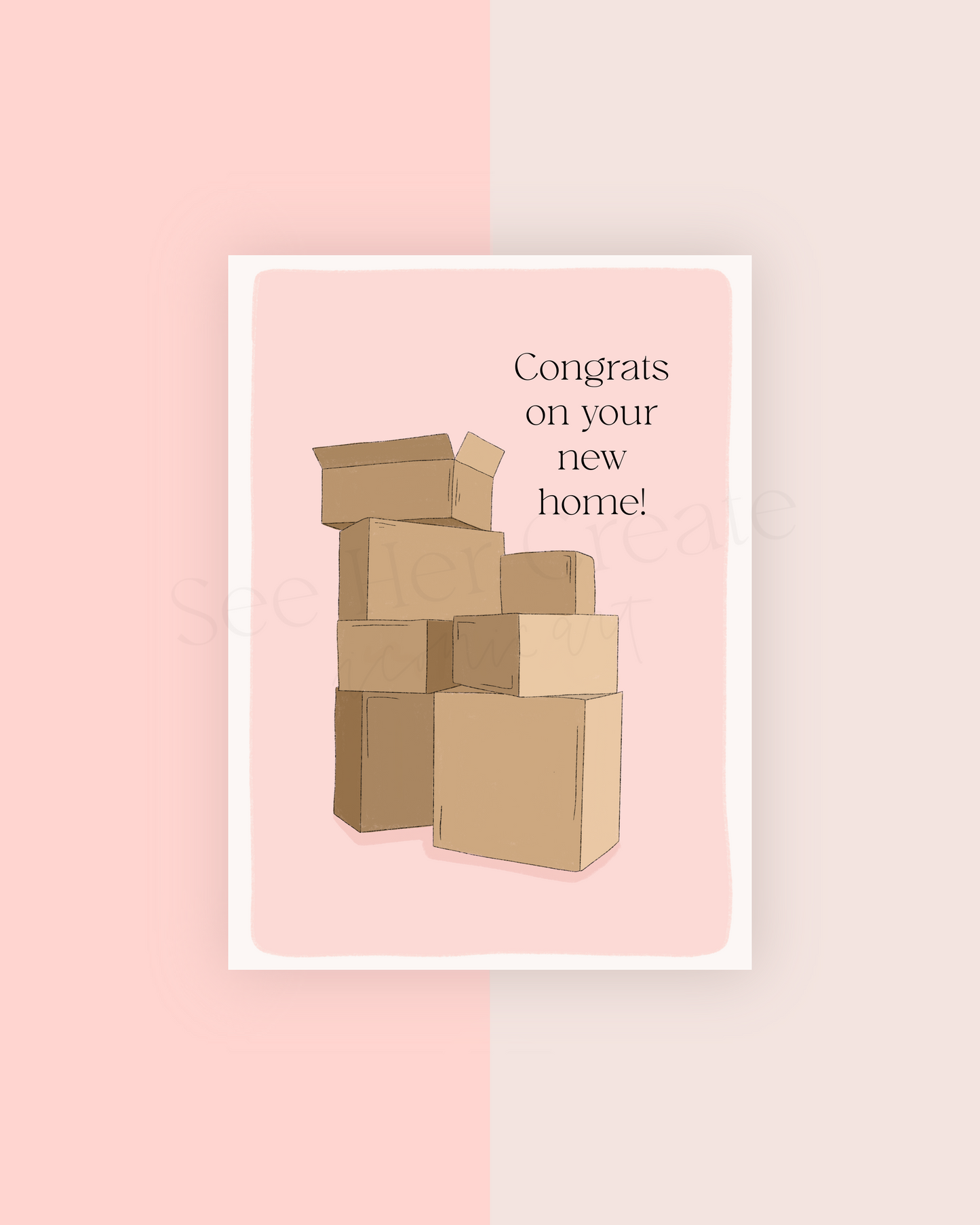 Congrats On Your New Home | A7 Card Download