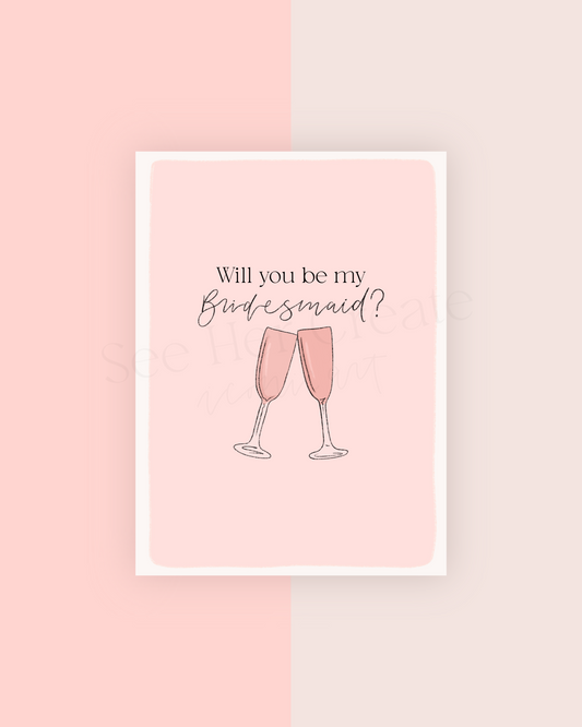 Will You be my Bridesmaid? | A7 Card Download