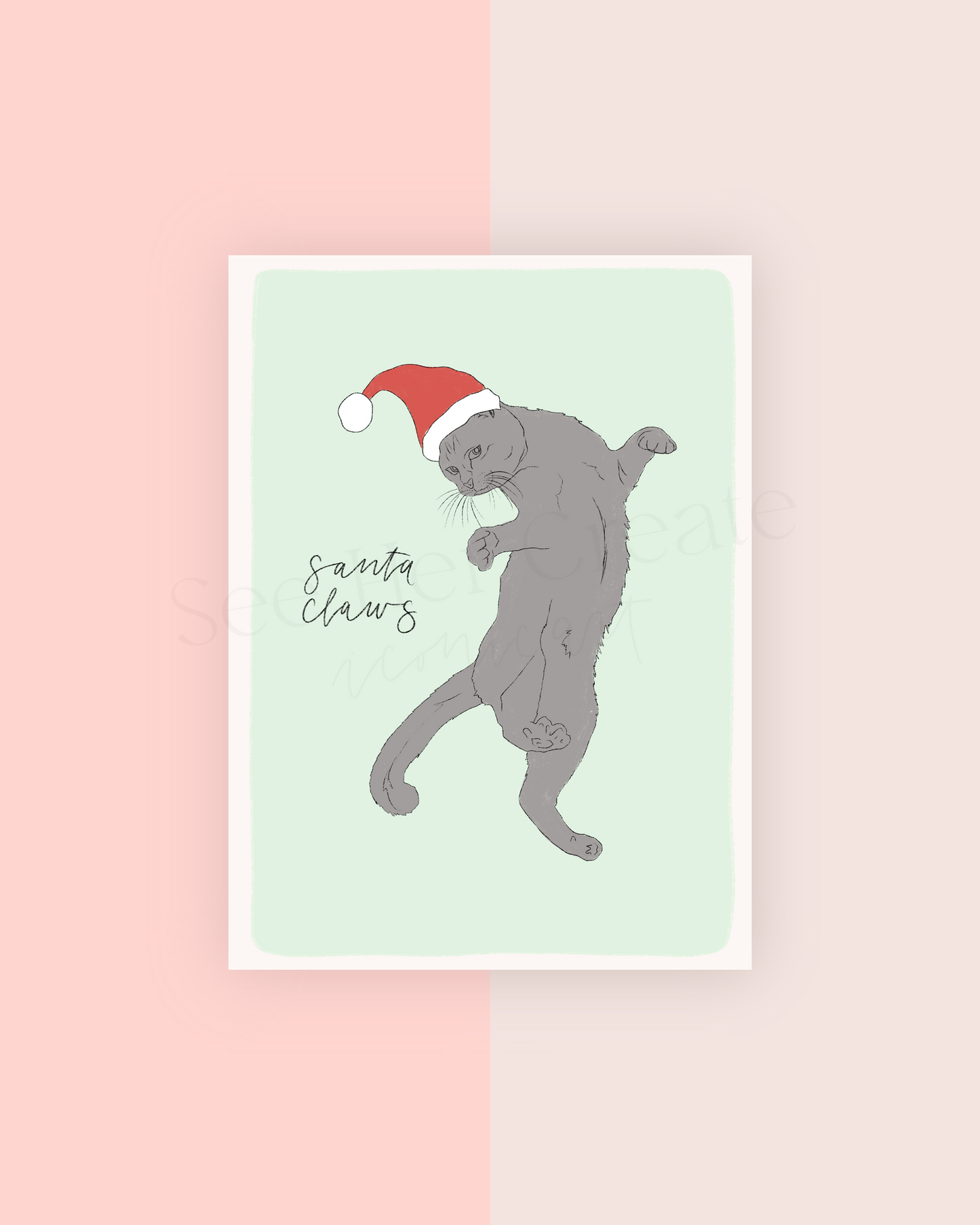 Santa Claws | A7 Card Download