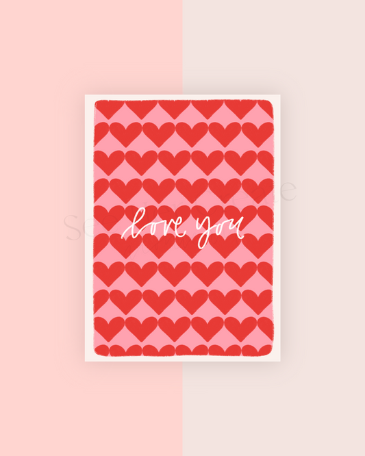 Love You A7 Card Download