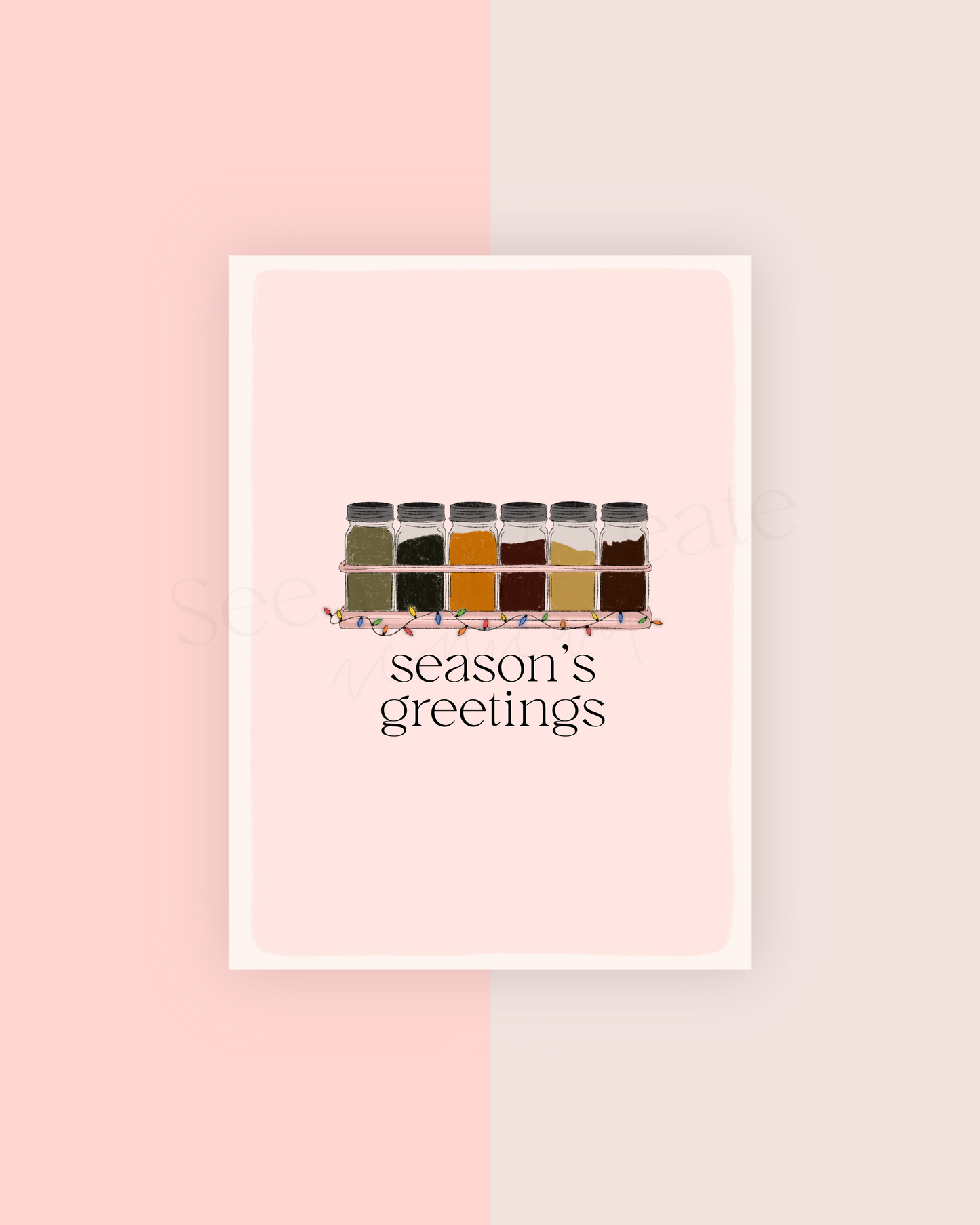 Season's Greetings Card | 5x7 Digital Download