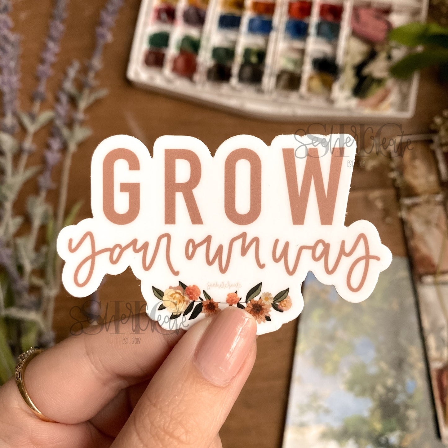 "Grow Your Own Way" Sticker