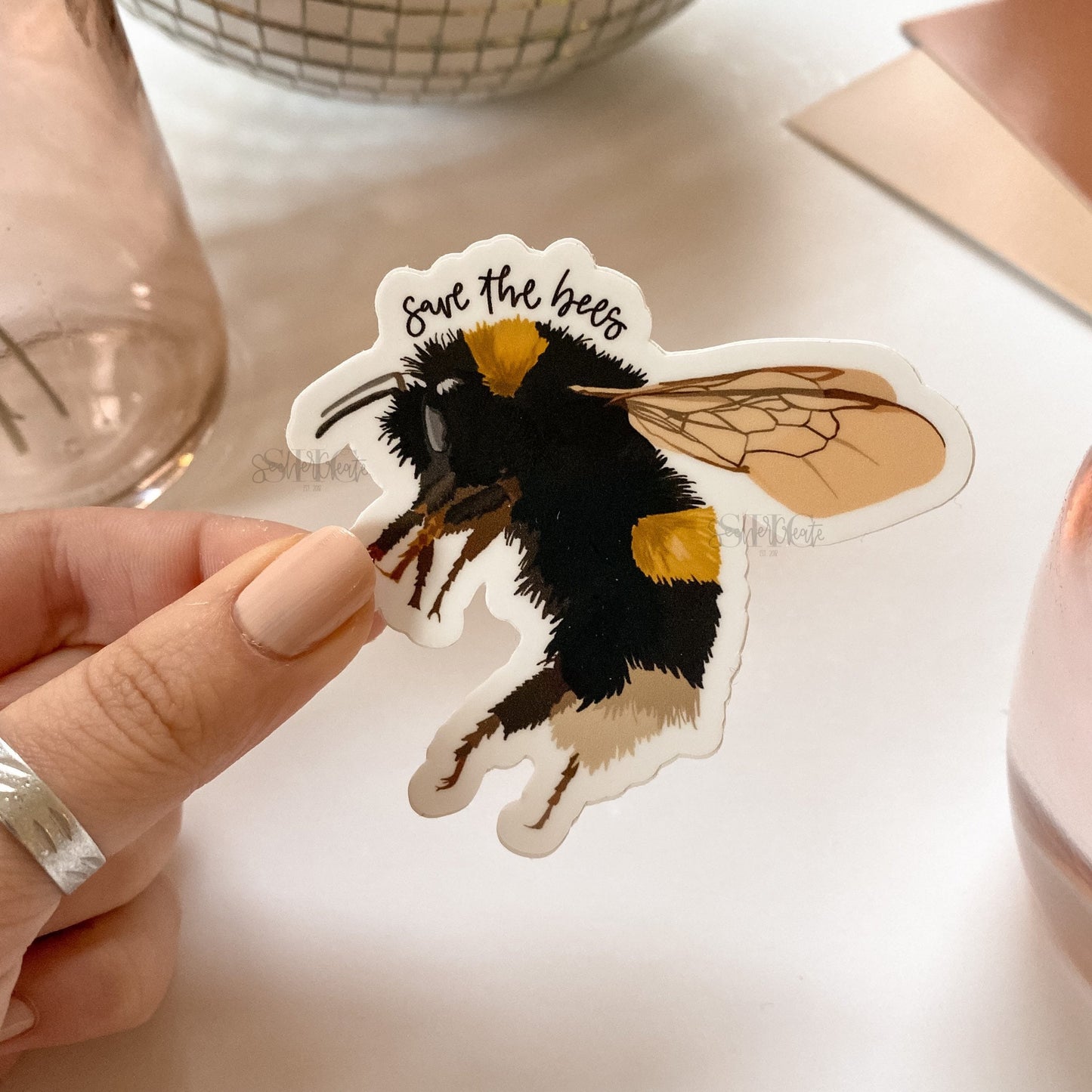 "Save The Bees" Sticker