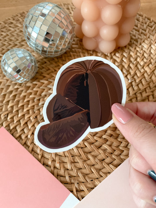 Chocolate Orange Sticker